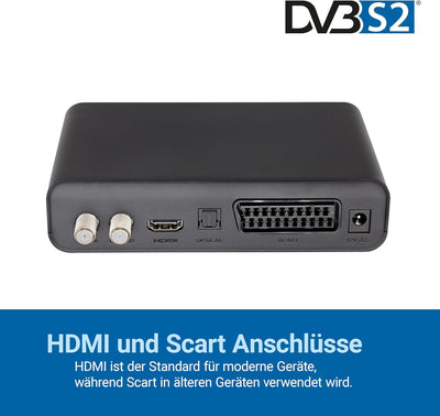 Humax Digital HD Fox Digitaler HD Satellitenreceiver 1080P Digital HDTV Sat-Receiver mit 12V Netztei