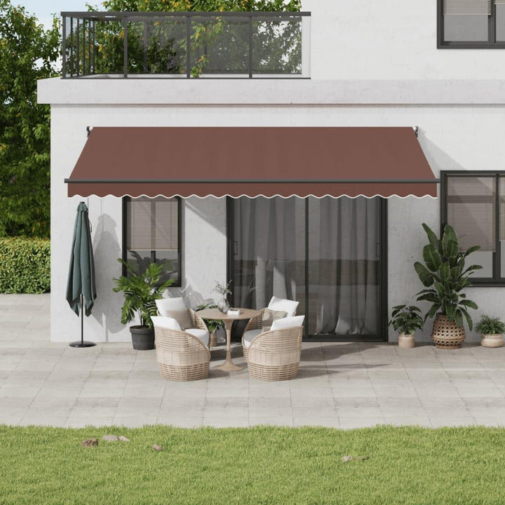 vidaXL Gelenkarmmarkise, Markise Ausziehbar Automatisch, Sonnenmarkise für Terrasse Balkon, Sonnensc