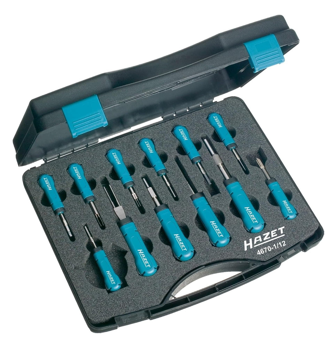 Hazet System-Kabel-Entriegeler-Sortiment, Anzahl Werkzeuge: 12, 1 Stück, 4670-1/12