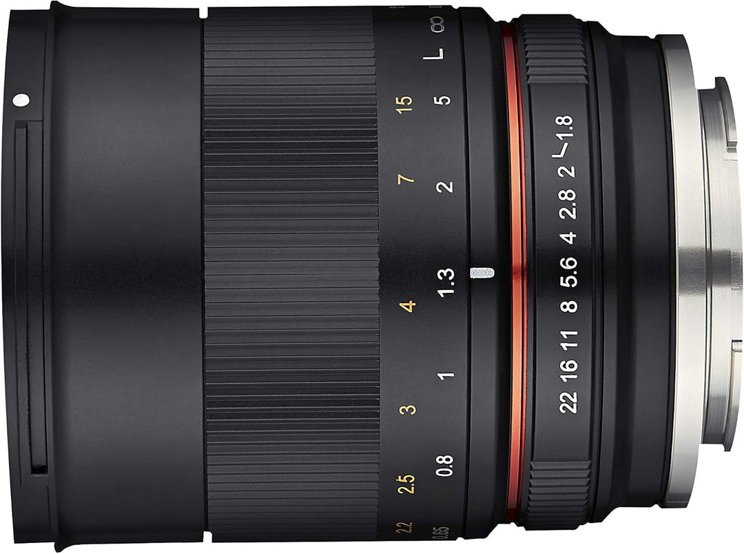 Samyang MF 85mm F1.8 ED UMC CS Sony E – manuelles Objektiv mit 85 mm Festbrennweite für spiegellose