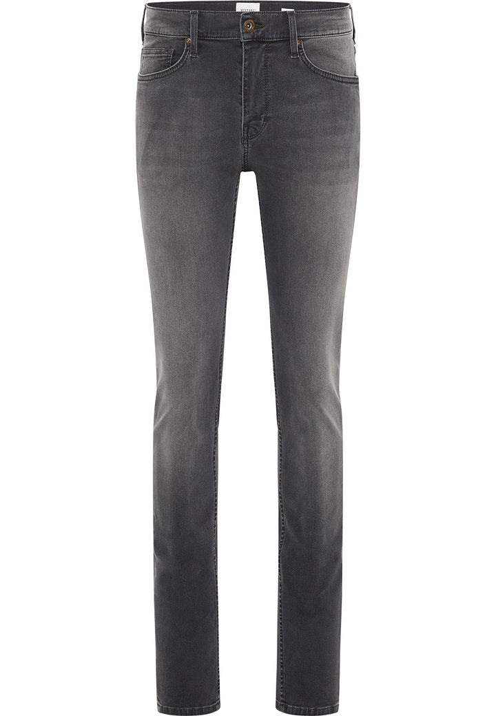 MUSTANG Herren Jeans Frisco - Skinny Fit Schwarz - Black Denim W28-W38 Stretch 38W / 32L Tiefschwarz