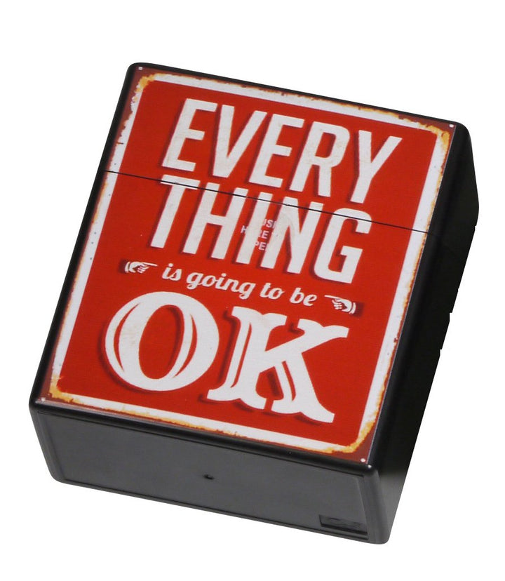 3 x Zigarettenbox XXXL VINTAGE BUNT für 50 Zigaretten Etui Kunststoff Raucherbedarf