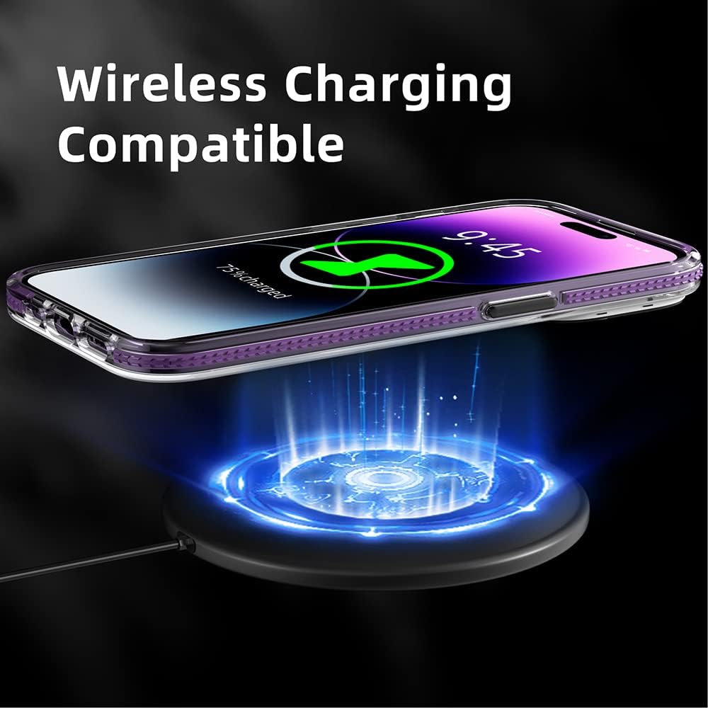 YOUNGKIT für iPhone 14 Pro Max Hülle, Stossfeste Kratzfeste Schutzhülle Slim Klar Case kompatibel mi