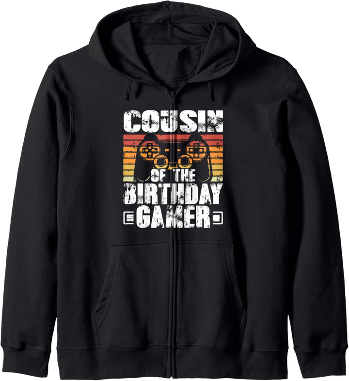 Cousin of the Birthday Gamer Boy Matching Video Gamer Party Kapuzenjacke