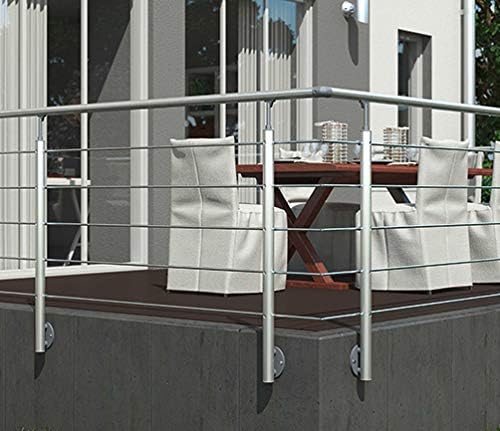 DOLLE Aluminium Geländer Set seitliche Montage 1,50 m. Montage Seitlich, Montage Seitlich