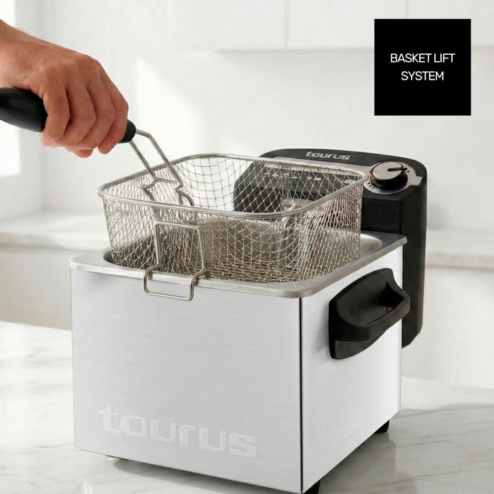 Taurus Professional 2 Plus Fritteuse, 2 Liter, 1700 W, 18/8 Edelstahl litros 2 - filtro, litros 2 -