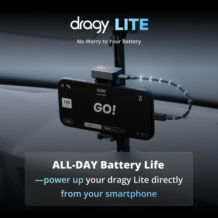 dragy 10Hz GPS basierter Leistungsmesser, 10Hz Laptimer (dragy Lite)