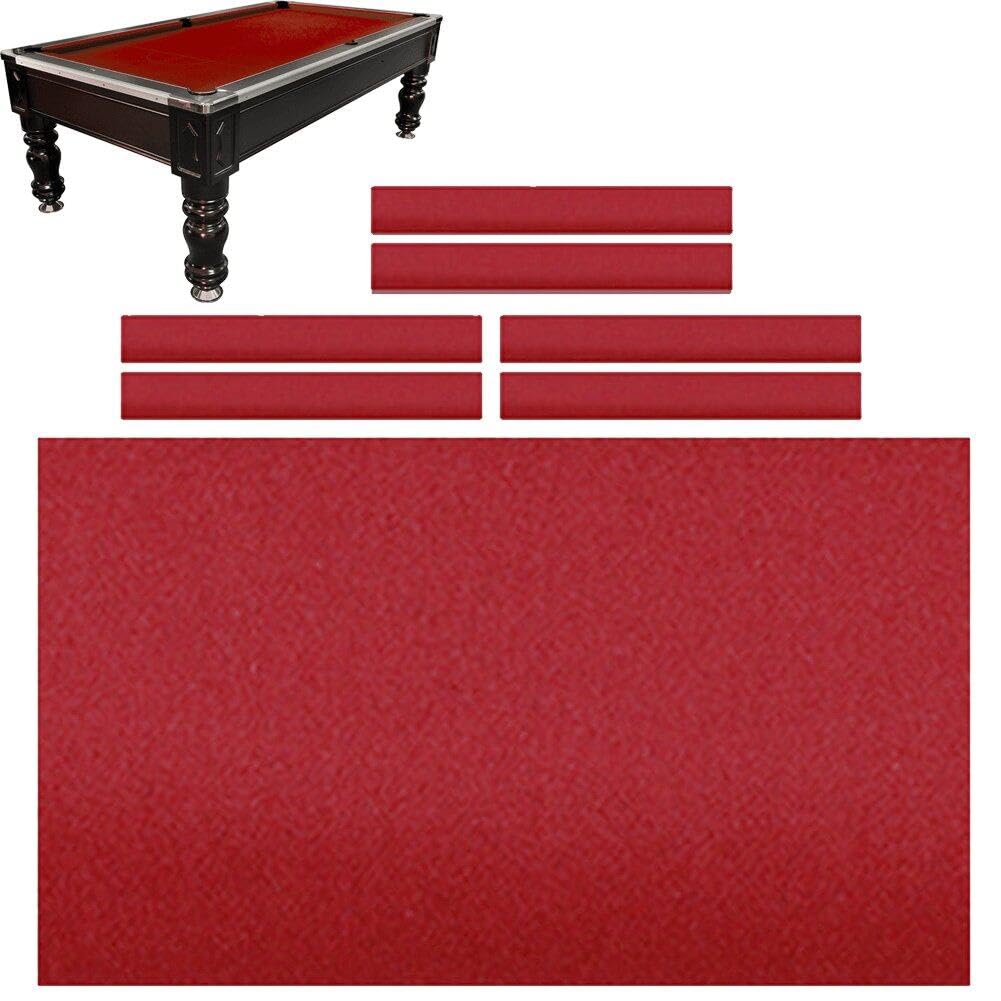 9ft Billard Pool -tischdecke Kissenstreifen Snooker Stoff Filz Premium Billardtisch Abdeckung Snooke
