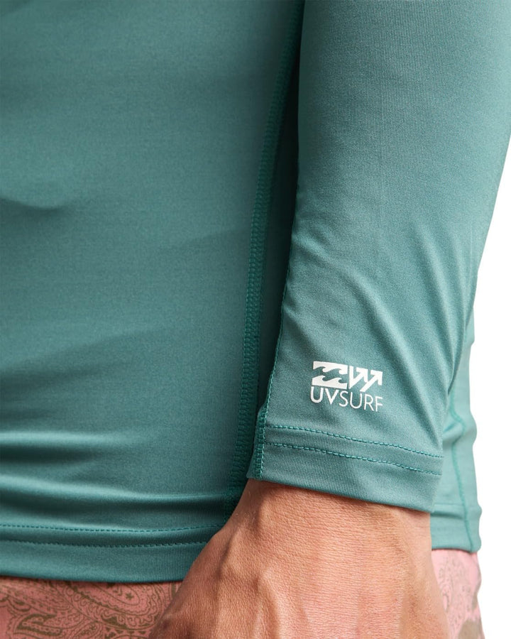 BILLABONG Herren Waves All Day Ls Rash-Guard-Shirt (1er Pack) S Sea Green, S Sea Green