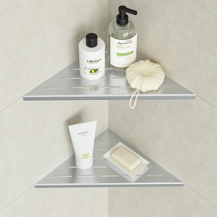Neodrain Duschablage Eckregal Edelstahl Duschregal Ecke Fliesen Eingelassen für Badezimmer Küche 254