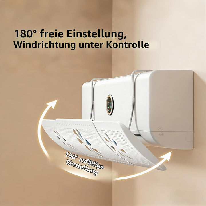 Universal Klimaanlage Windabweiser, 52-86cm Verstellbar, Anti-Direktluft Blase, Werkzeuglose Montage