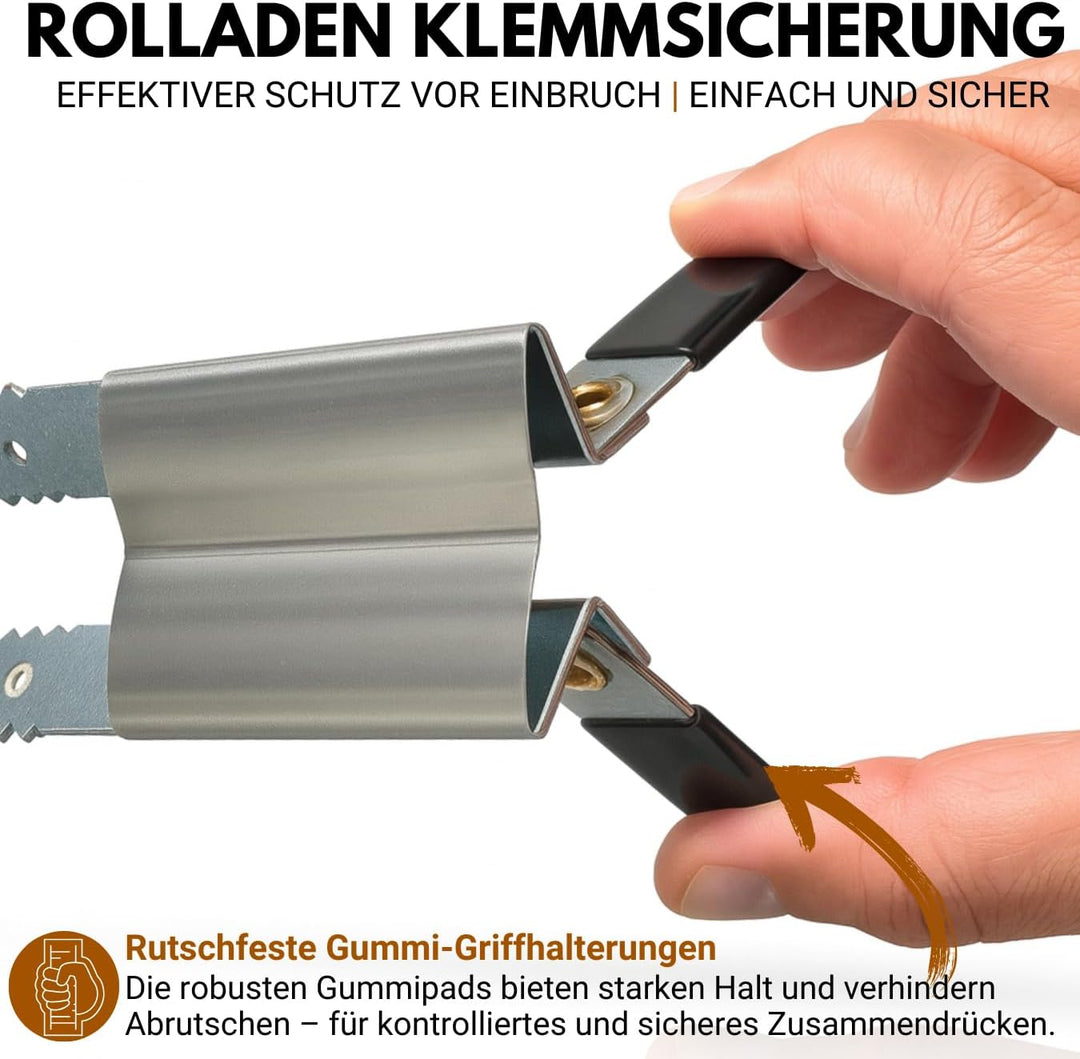 Klemmsicherung Rollladen Einbruchschutz für das Fenster, genial & einfach Sie erhalten 10Stück (5 Pa