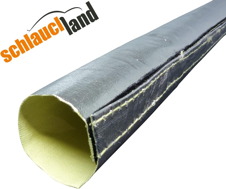 2m Alu-Kevlar Klett Hitzeschutzschlauch ID-Ø 50mm Klettverschluss | VIELE LÄNGEN &amp; GRÖSSEN 10-210mm