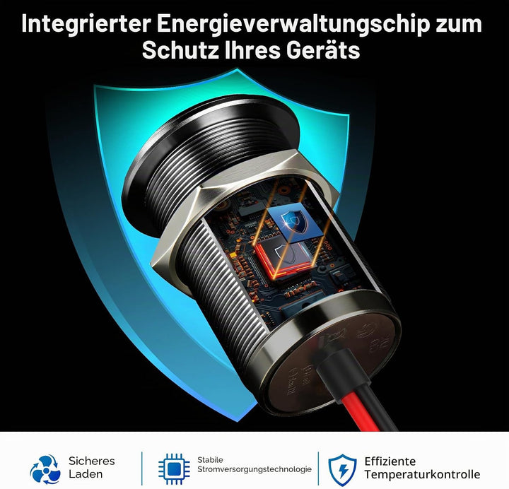 acegoo 12V USB C Steckdose 100W PD &amp; 18W QC, Wohnmobil Auto USB Dose Buchse 12 Volt KFZ Wasserdicht