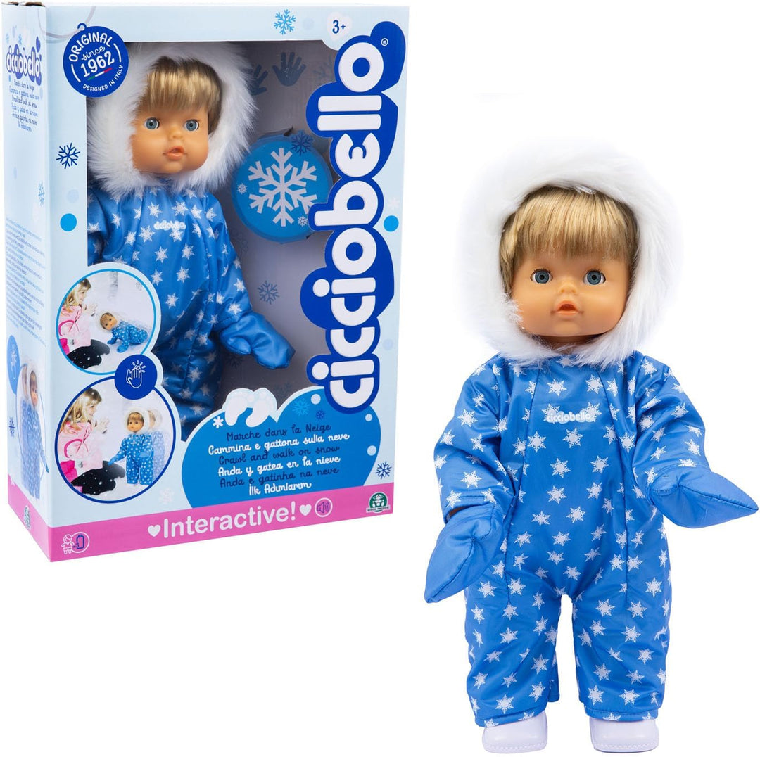 CICCIOBELLO, Giochi Presziosi, CCBD6 Walking im Schnee, 42 cm, Harter Körper, interaktives Gehen ode