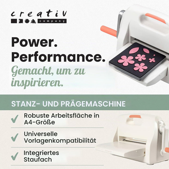 Stanz- und Prägemaschine, A4, 21x30 cm, Bogen max. 21 cm Breite, 1 Stück