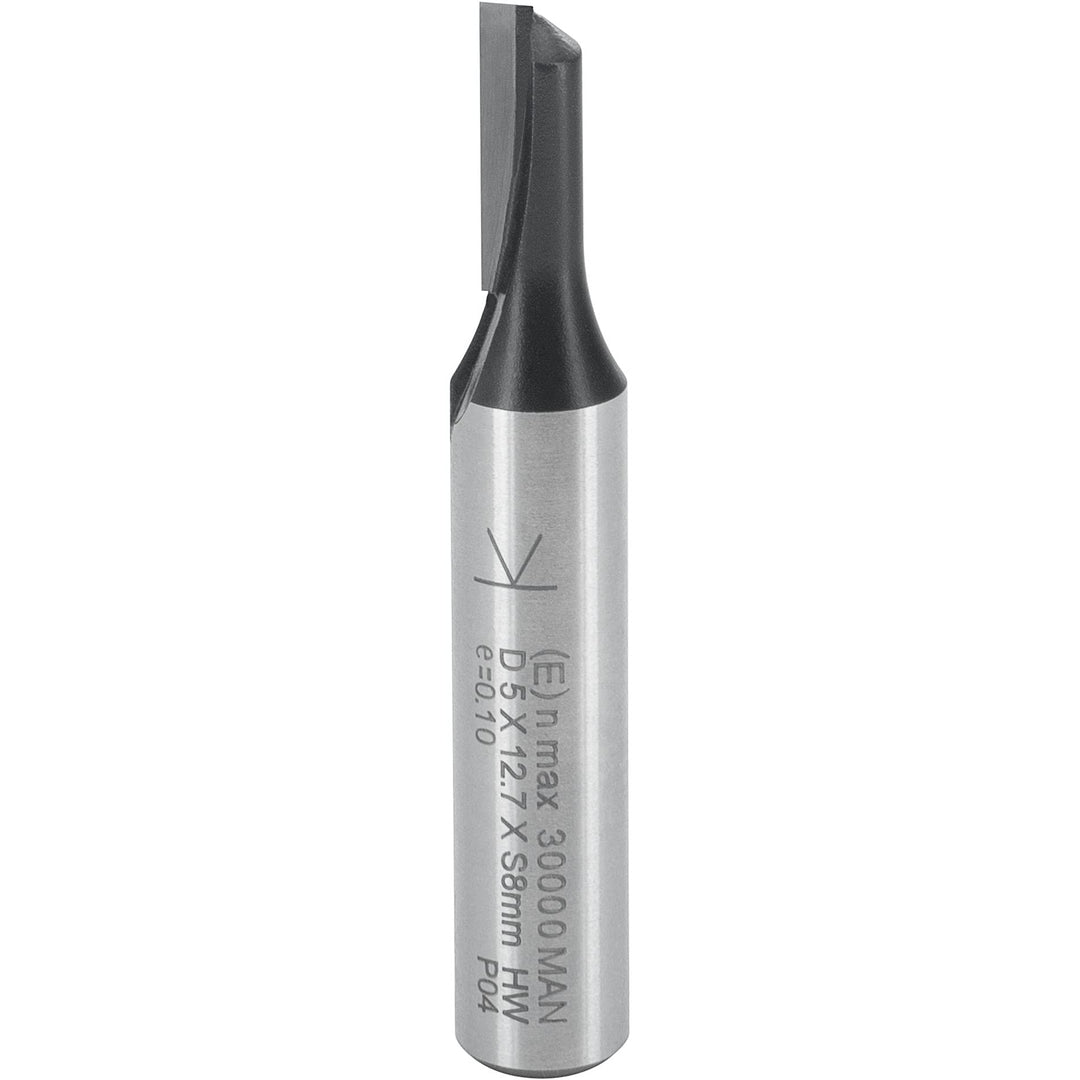 ENT 10046 Nutfräser HW, Schaft (S) 8 mm, Durchmesser (D) 5 mm, NL 12,7 mm, Z1, SL 32 mm, GL 50 mm D=