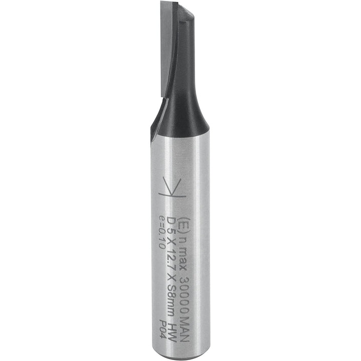 ENT 10046 Nutfräser HW, Schaft (S) 8 mm, Durchmesser (D) 5 mm, NL 12,7 mm, Z1, SL 32 mm, GL 50 mm D=