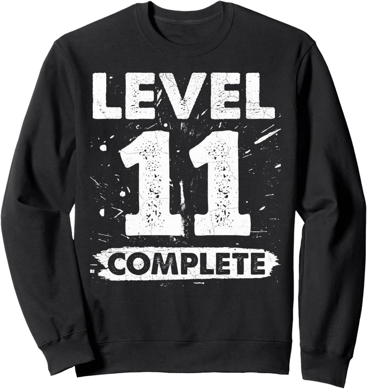 Level 11 Complete 11 Geburtstag 11 Jahre Sweatshirt
