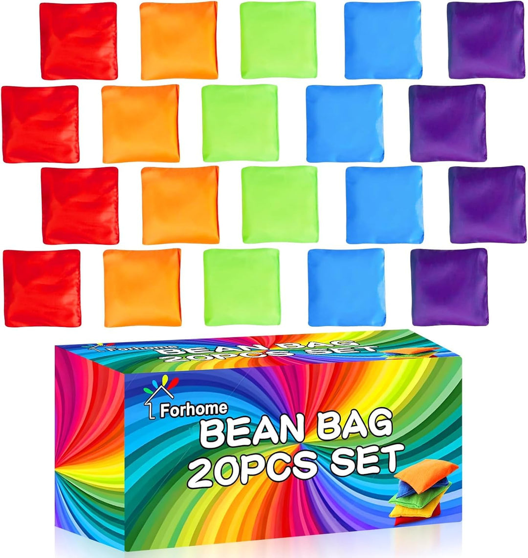 Cornhole Säckchen, 20er-Pack Bunte Bean Bags - Outdoor Spiele für Kinder