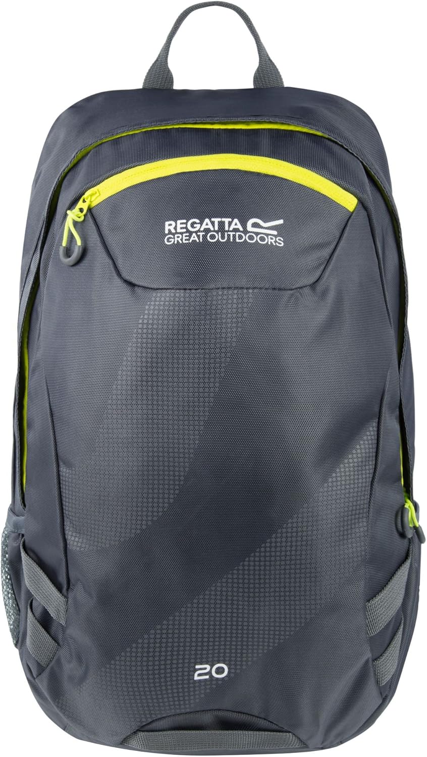 Regatta Herren Brize Ii Robuster Gepolsterter Rucksack Rucksack 20 Lang Marl Grey/Ebony, 20 Lang Mar