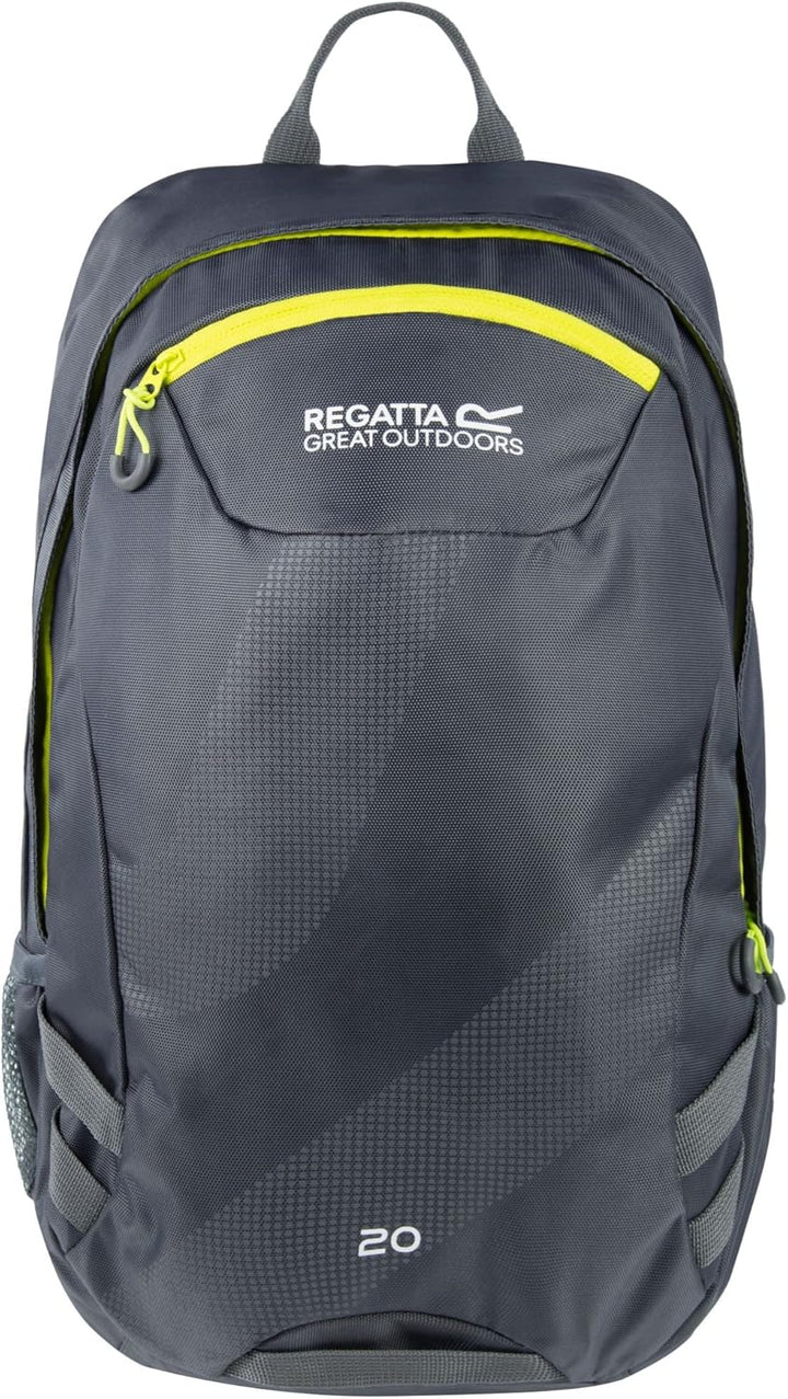 Regatta Herren Brize Ii Robuster Gepolsterter Rucksack Rucksack 20 Lang Marl Grey/Ebony, 20 Lang Mar