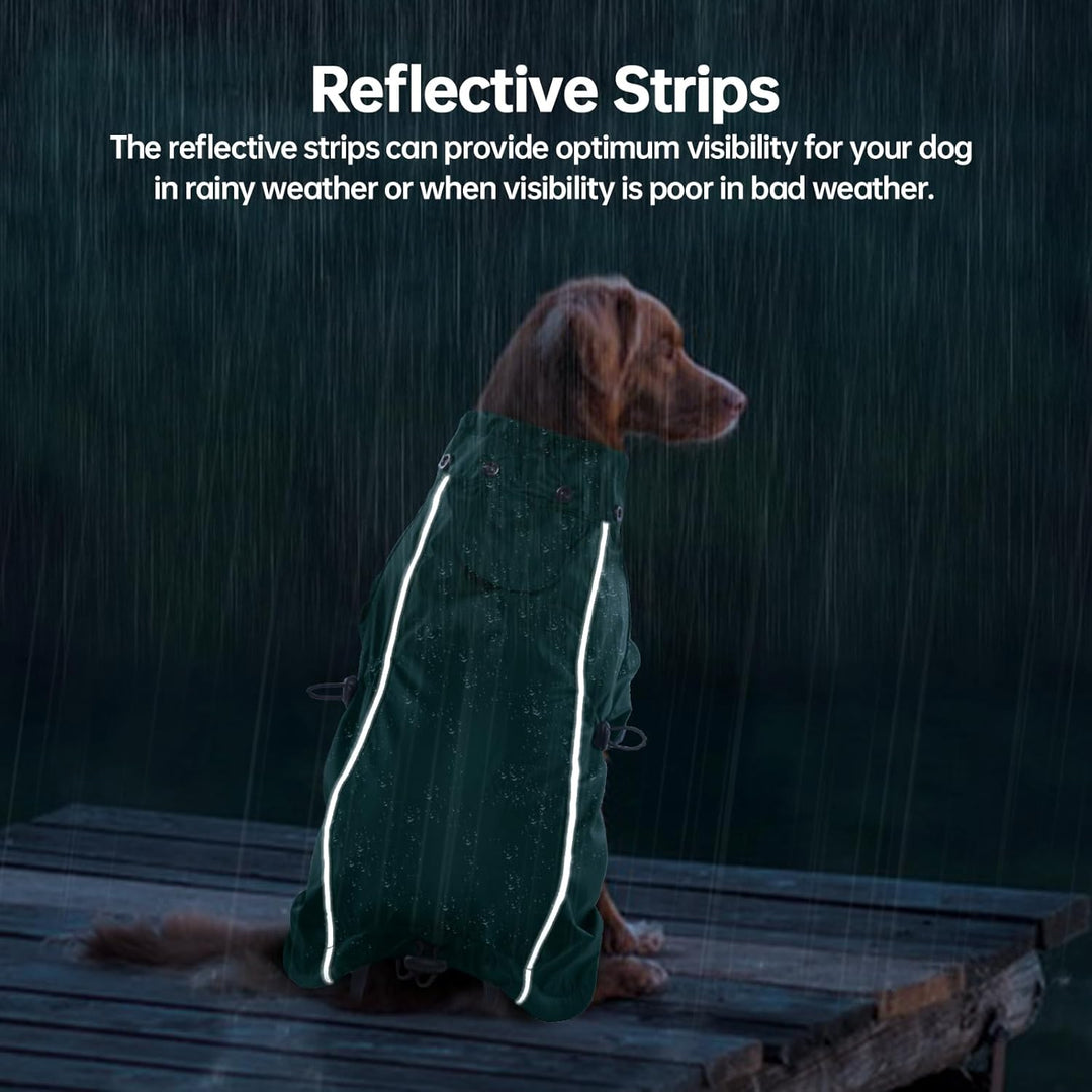 Wasserdichter Hundemantel, Regenschutz Hund Regenjacke Hunderegenmantel Einstellbare wasserdichte Ha