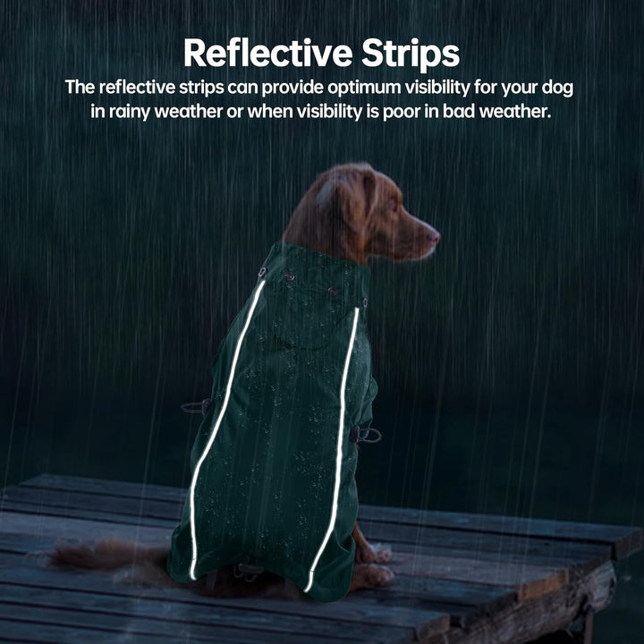 Wasserdichter Hundemantel, Regenschutz Hund Regenjacke Hunderegenmantel Einstellbare wasserdichte Ha