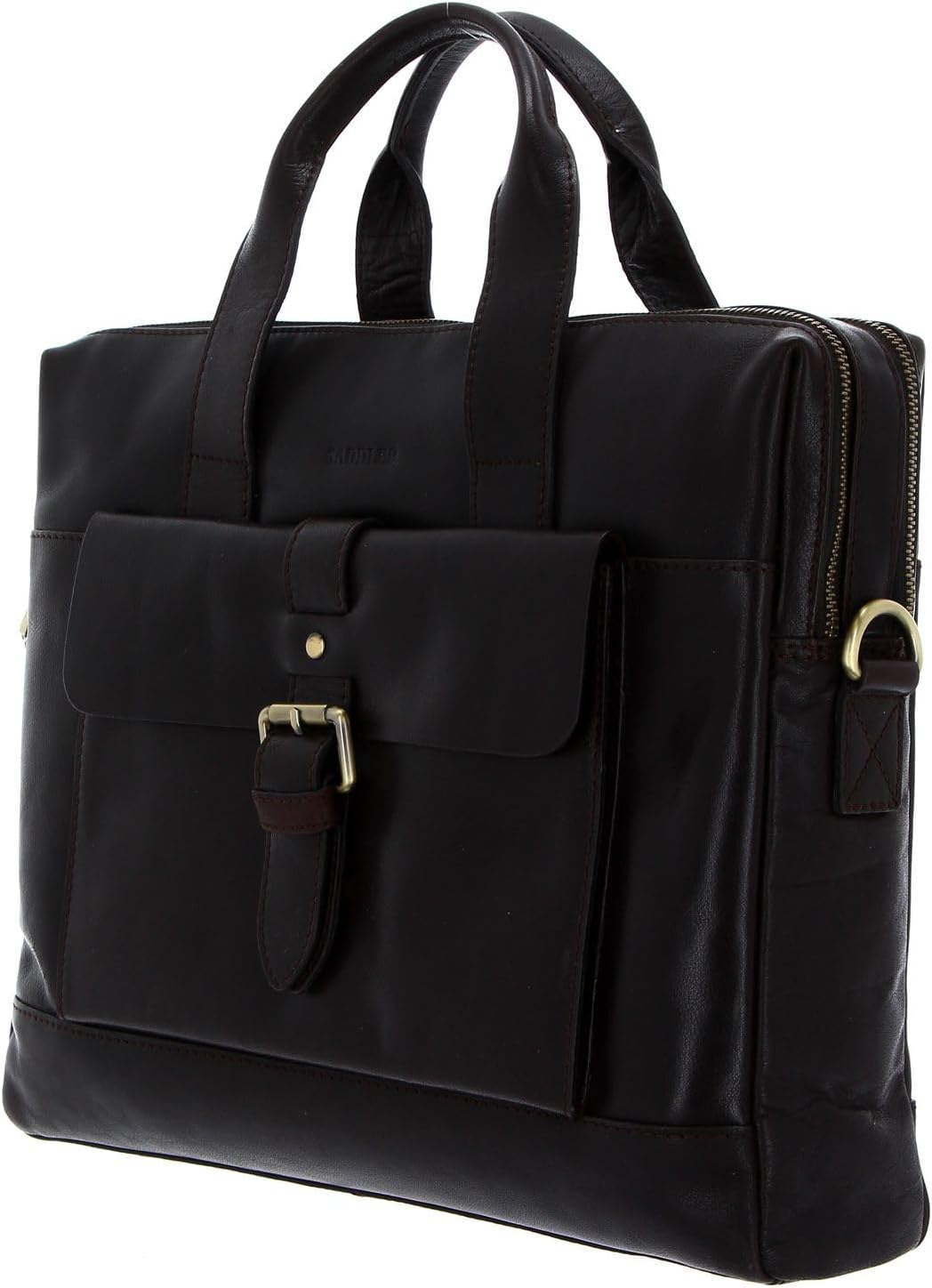 SADDLER Adam Computer Bag Dark Brown