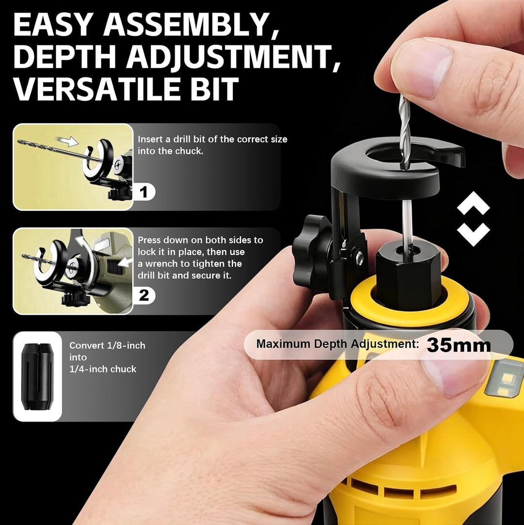 Akku Rotationsschneider Kompatibel mit Dewalt 20V Batterie, Trockenbau Ausschnittwerkzeug Kabellos S