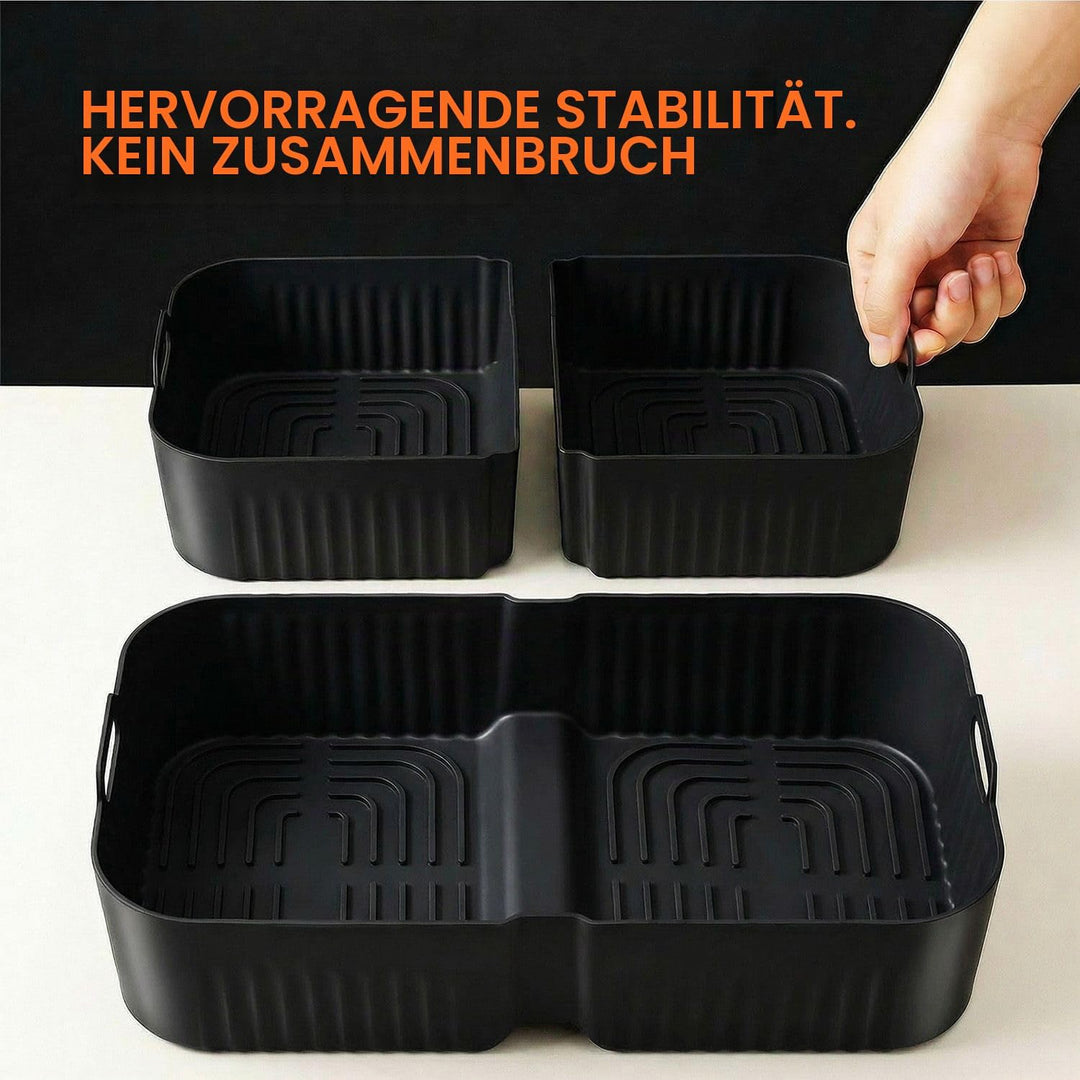 26 Stück Wiederverwendbar Silikon Backform Set Heissluftfritteuse Zubehör - für Ninja Foodi FlexDraw