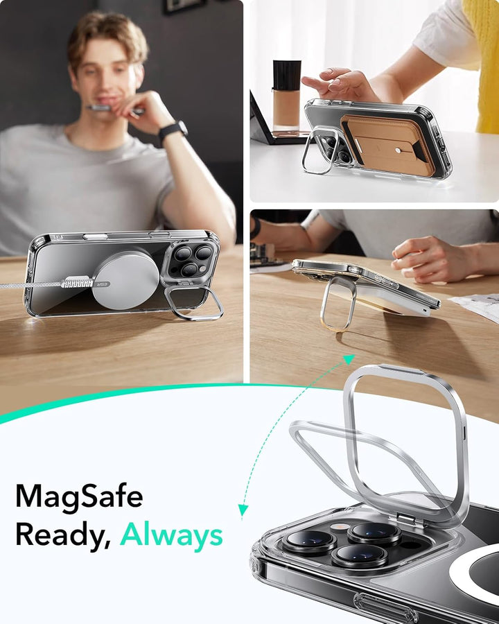 ESR für iPhone 16 Pro Max Hülle [Kamerasteuerung] Kompatibel mit MagSafe [Versteck Robust Ständer] M