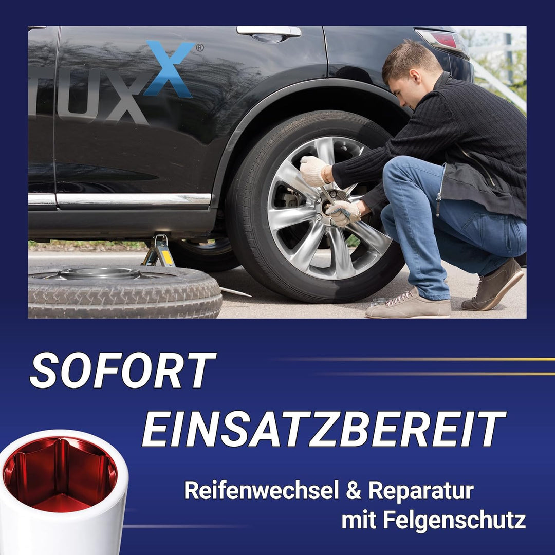Bituxx® Drehmomentschlüssel Set 1/2" 40-210 Nm Ratsche Drehmoment Schlüssel inkl Felgenschutz Schlag