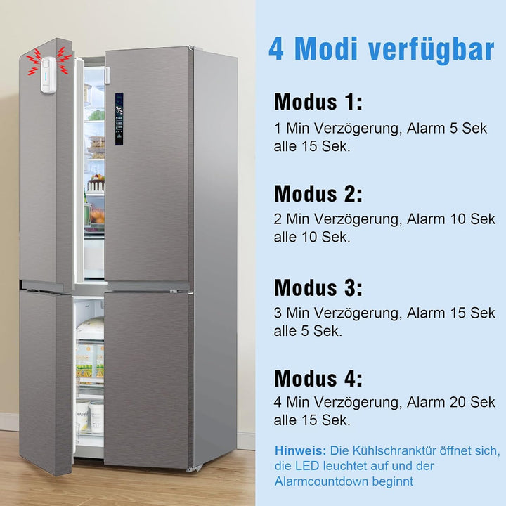 DAYTECH Kühlschrankalarm Fensteralarm Türalarm Haus Tür- & Fensteralarm Sensor Gartenschuppen 120dB
