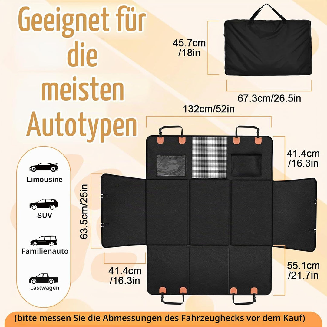 CISSIYOG Hundedecke Auto Rückbank, Hundesitz Auto Rückbank Verbreitert, Autoschondecke Hund Rücksitz