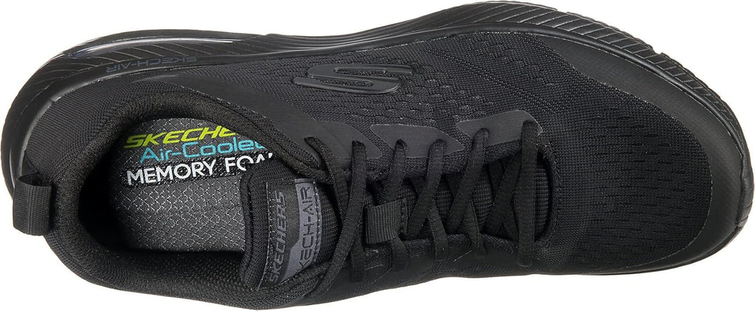 Skechers Herren Dyna-air-pellandKlassische und professionelle Schuhe 39 EU Black Mesh Synthetic Blac