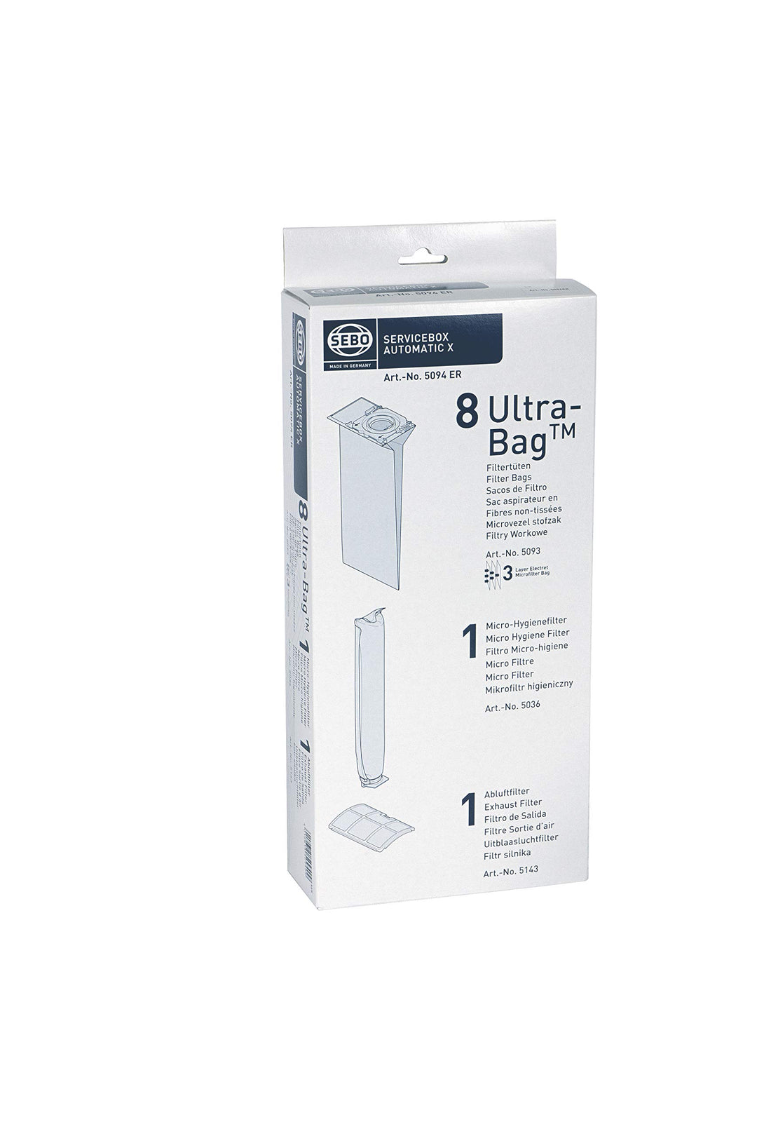 Sebo SBO5094 Servicebox, weiss Einzelbett, Einzelbett