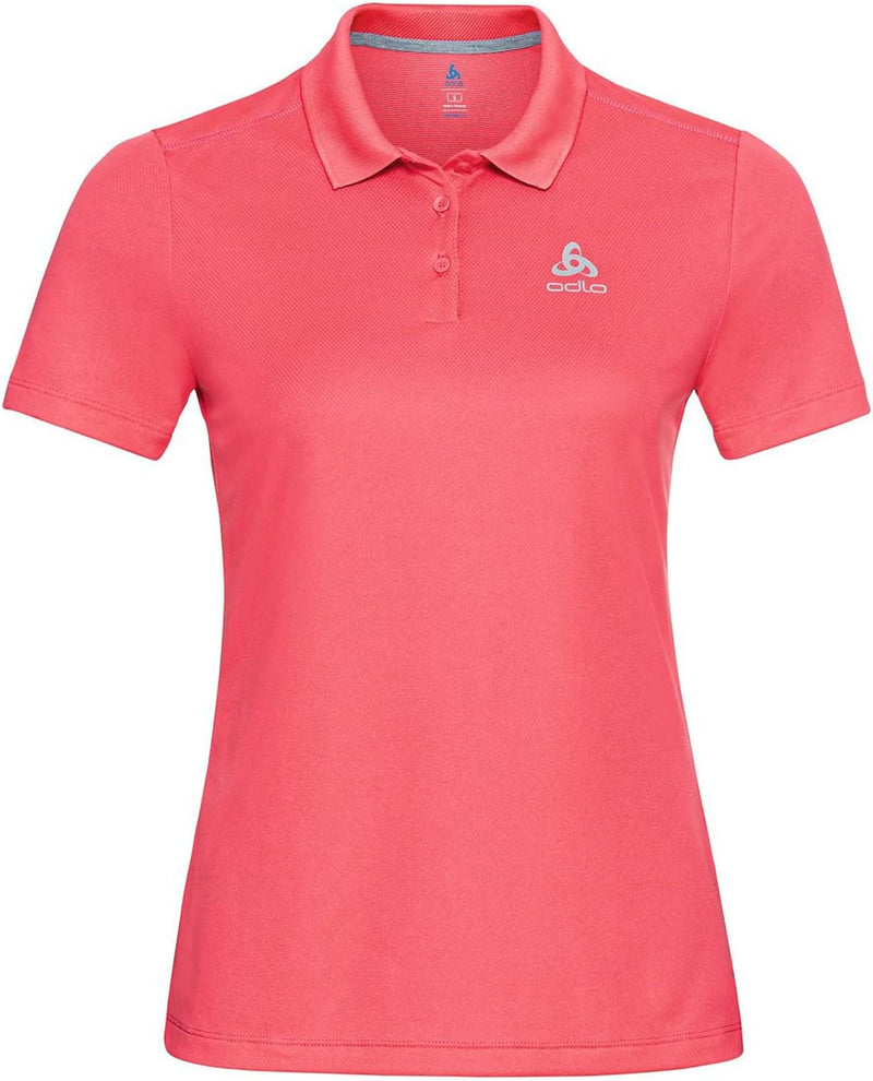 Odlo Damen F-Dry Kurzarm Polo Shirt XS Paradise Pink, S