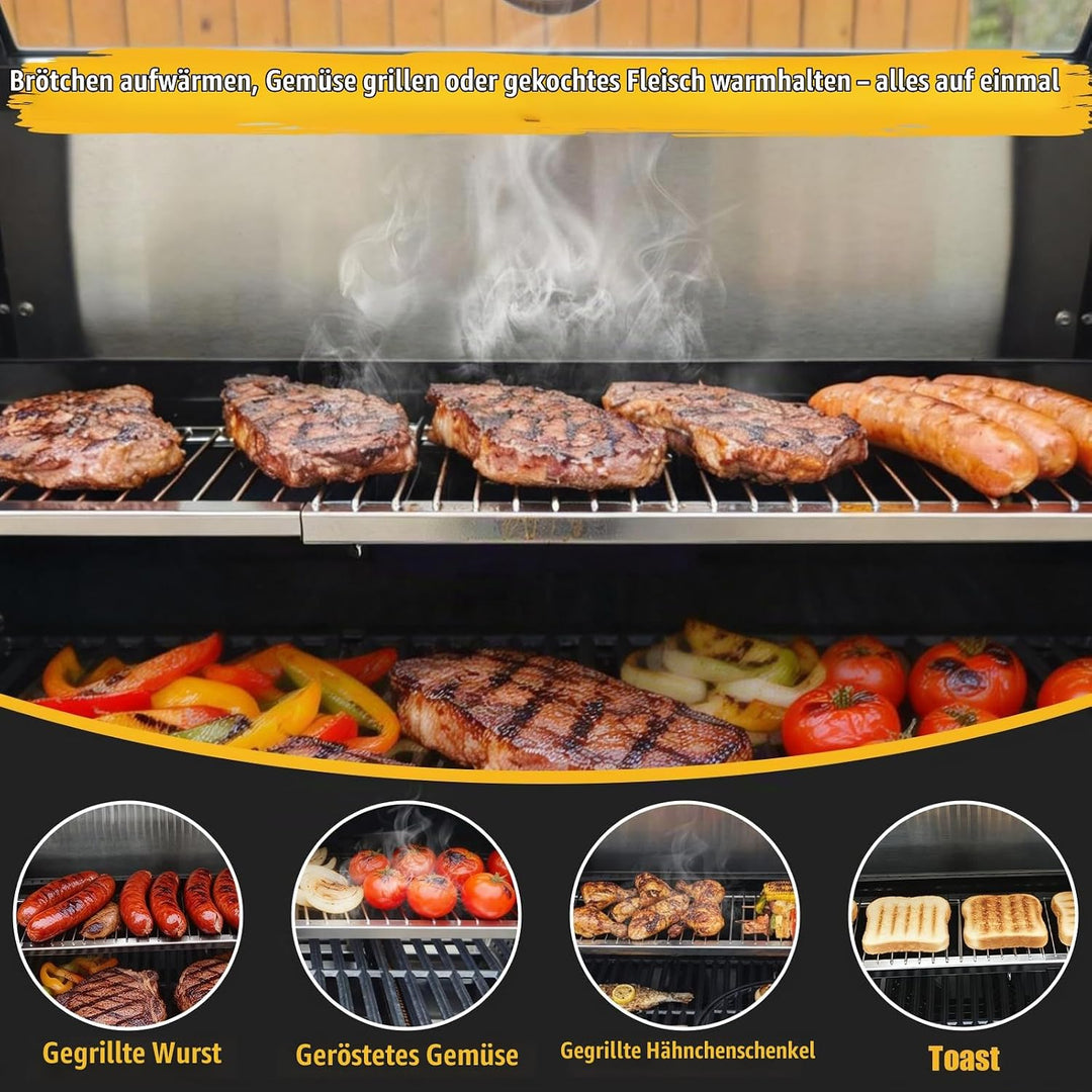 GFTIME 50-89cm Universal Warmhalterost Verstellbar für Enders Kansas II Pro, Burnhard, RÖSLE VIDERO,