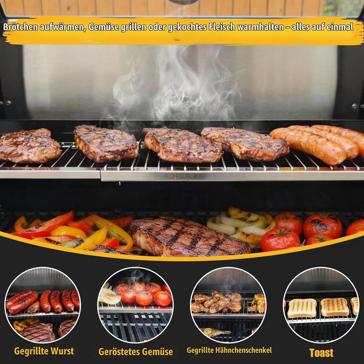 GFTIME 50-89cm Universal Warmhalterost Verstellbar für Enders Kansas II Pro, Burnhard, RÖSLE VIDERO,