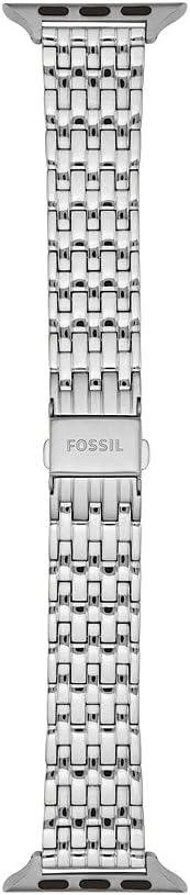 Fossil Damenuhrarmband kompatibel mit Apple Watch 38/40 mm Silber, Silber