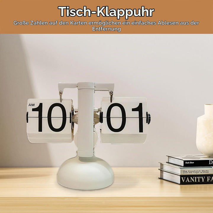 Flip Clock, Retro Digital Flip Down Clock Retro Vintage Design Auto Flip Clock Schreibtisch Uhr Tisc