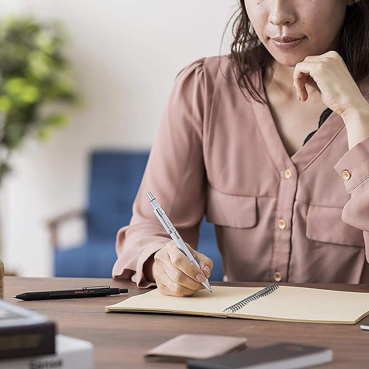 rotring 600 3-in-1-Schreibgerät mit Kugelschreiber und Druckbleistift | Kugelschreiber mit 2 feinen