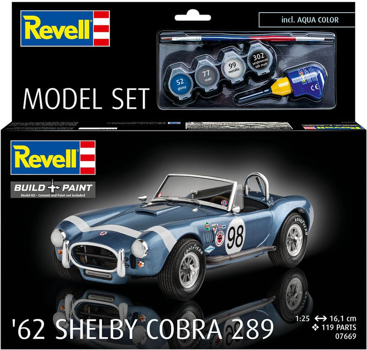 Revell RV67669 67669 Model Set AC Cobra 289 Ford originalgetreuer Modellbausatz für Experten, mit Ba