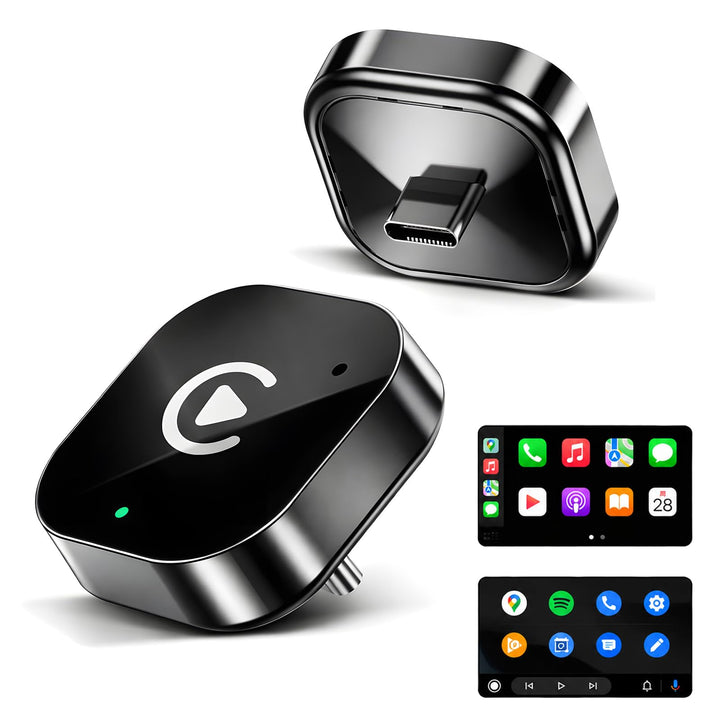 USB-C Wireless CarPlay & Android Auto Adapter, Plug-in Dongle konvertiert werkseitig verkabeltes Car