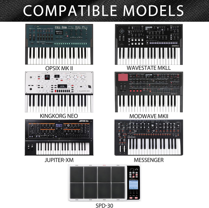 Tastatur-Synthesizer-Staubschutz, kompatibel mit Korg Modwave MK2, Moog Messenger KingKorg NEO, Opsi