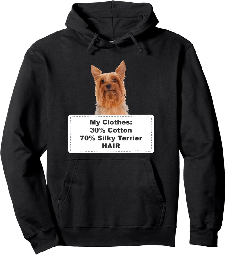 Funny Shedding Dog Silky Terrier Pullover Hoodie