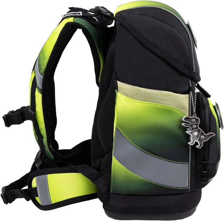Belmil Smarty Plus Premium Schulranzen Set 405-51/P/S (Black Green 2), Black Green 2