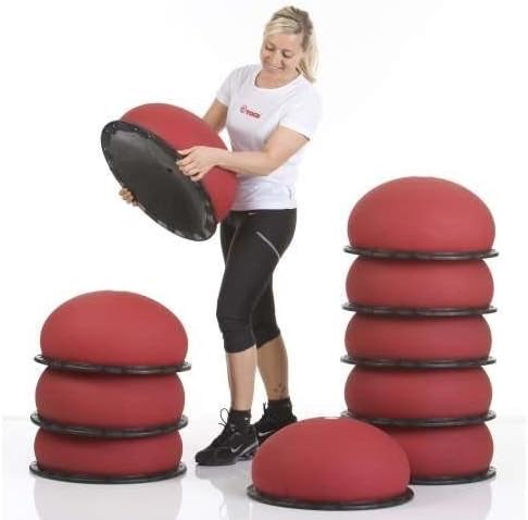 Togu Jumper - roter 2/3 Ball mit Trampolineffekt (Masse: 52 x 24 cm/Belastbarkeit: bis ca. 200 kg)