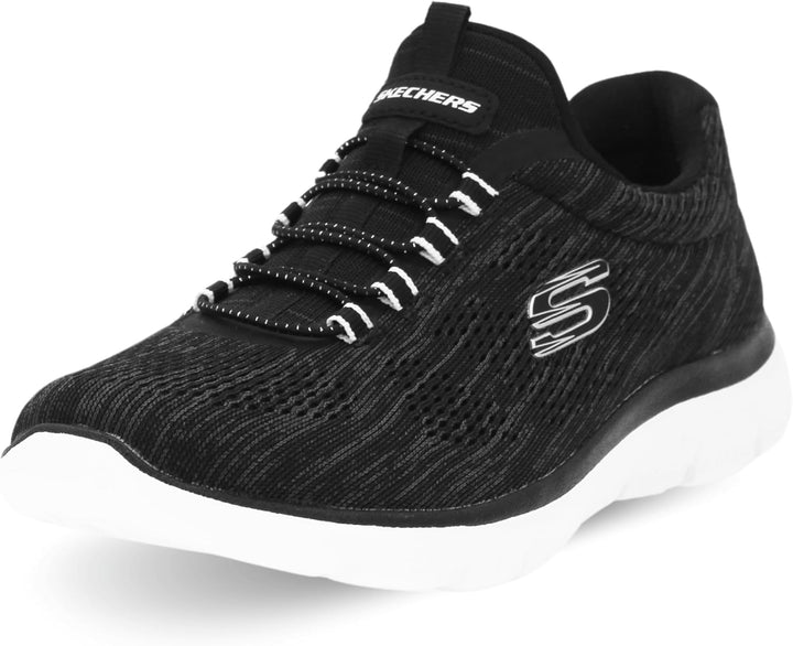 Skechers Damen Summits Fun Flare Sneaker 39 EU Schwarz, 39 EU Schwarz